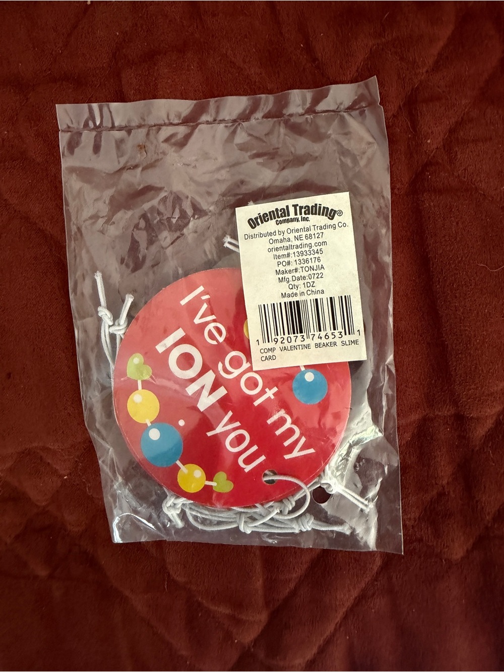 Valentine day tag set . Pack of 12